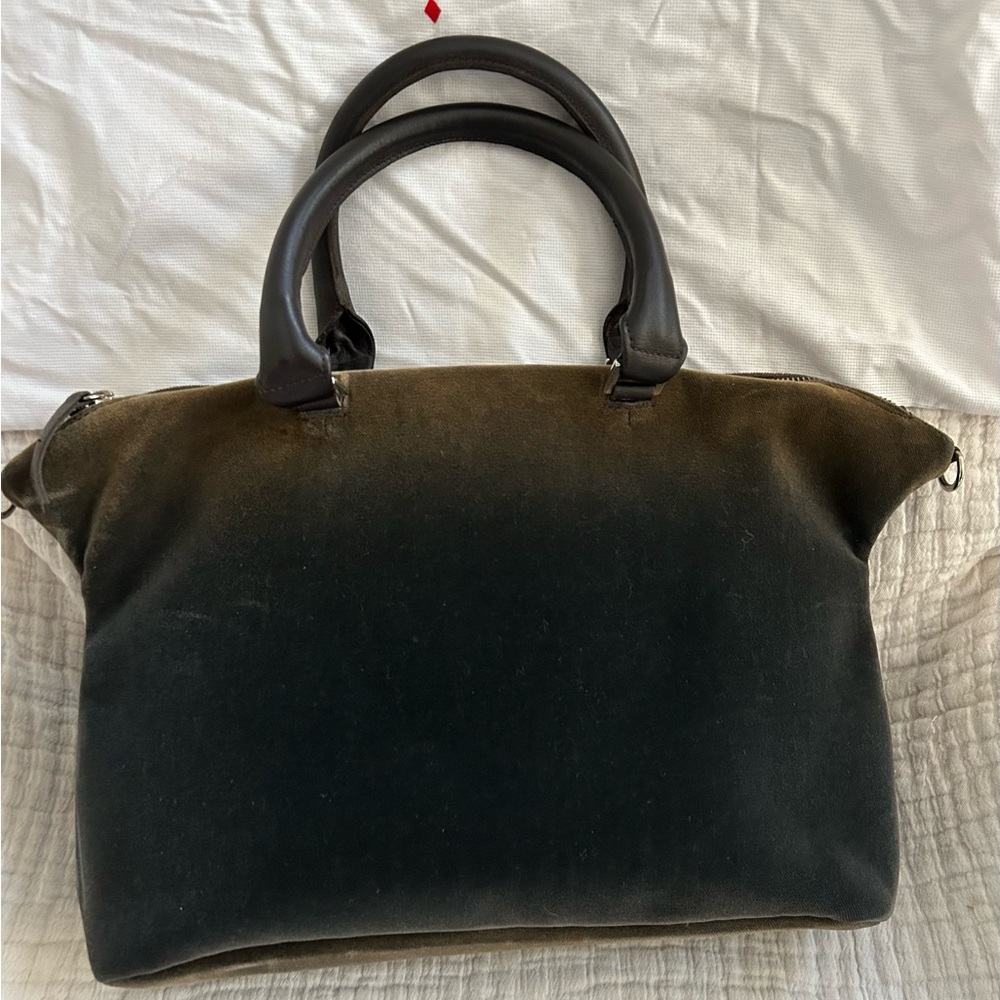 Donald Pliner velvet ombré purse